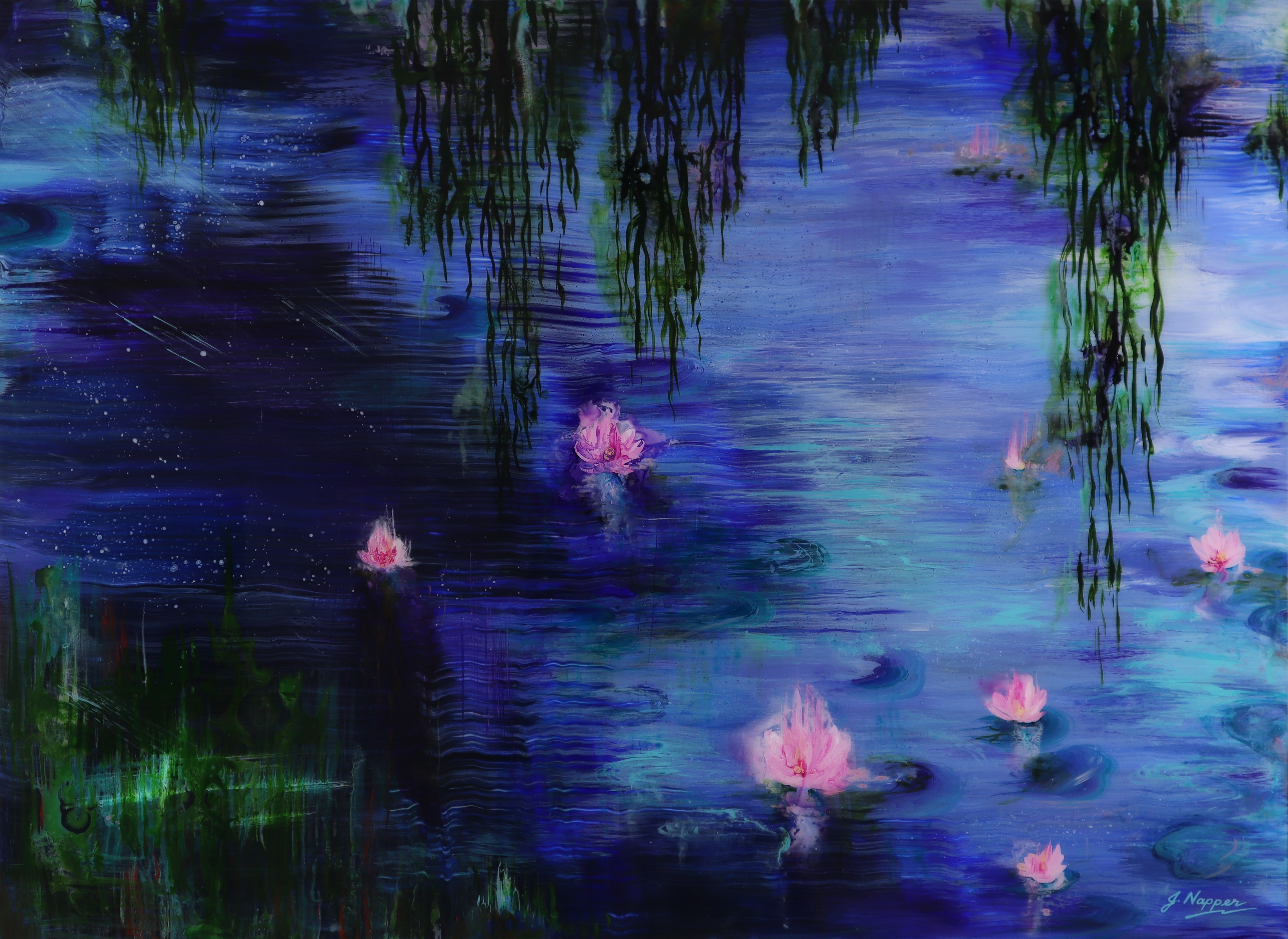 willows-waterlilies